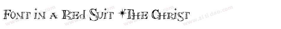 Font in a Red Suit (The Christmas Font)字体转换